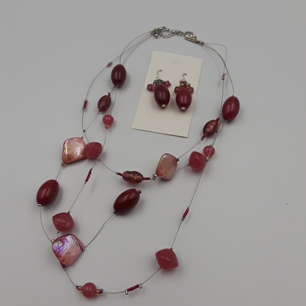 Lane Bryant Necklace Earring Set with free item